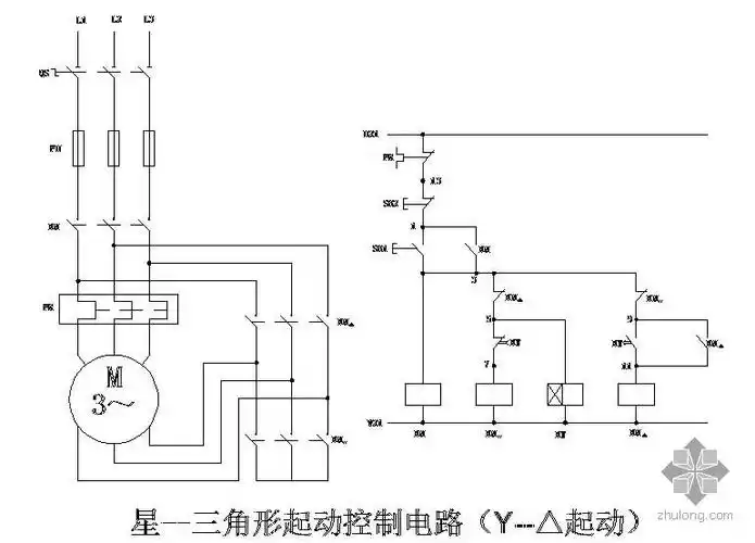 磁力启动器控制电路图