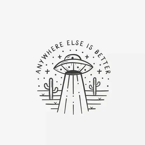 黑白插画 简约 壁纸