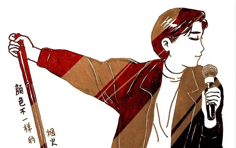 活动作品手绘漫画张国荣纪念