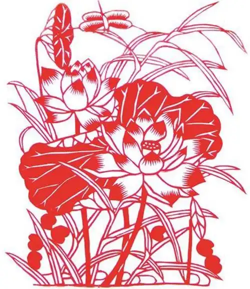 剪纸hn39高清刻纸图案素材鱼手工剪纸练习图样黑白复印打印底稿中国风