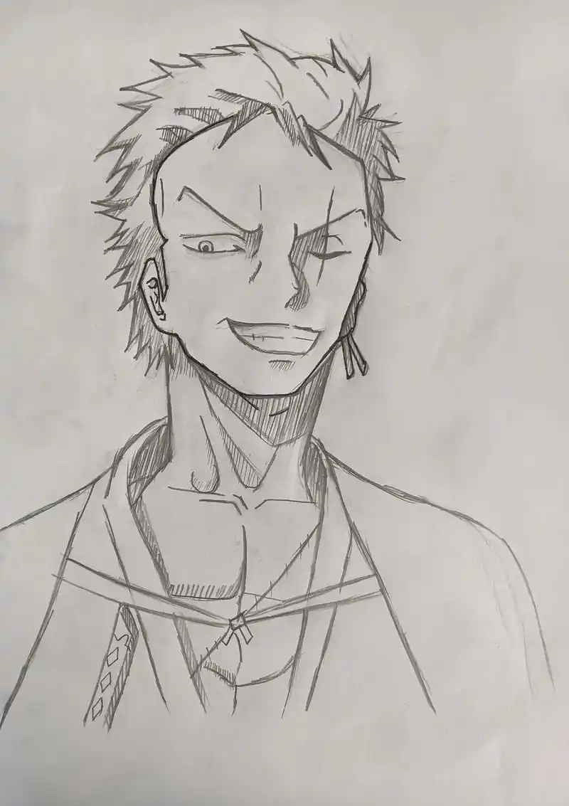 画画 #航海王#海贼王 #动漫 用索隆画索隆 - 抖音