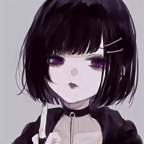 动漫女头,黑暗系,酷酷哒,超a的女生头像  #动漫#|#动漫头像