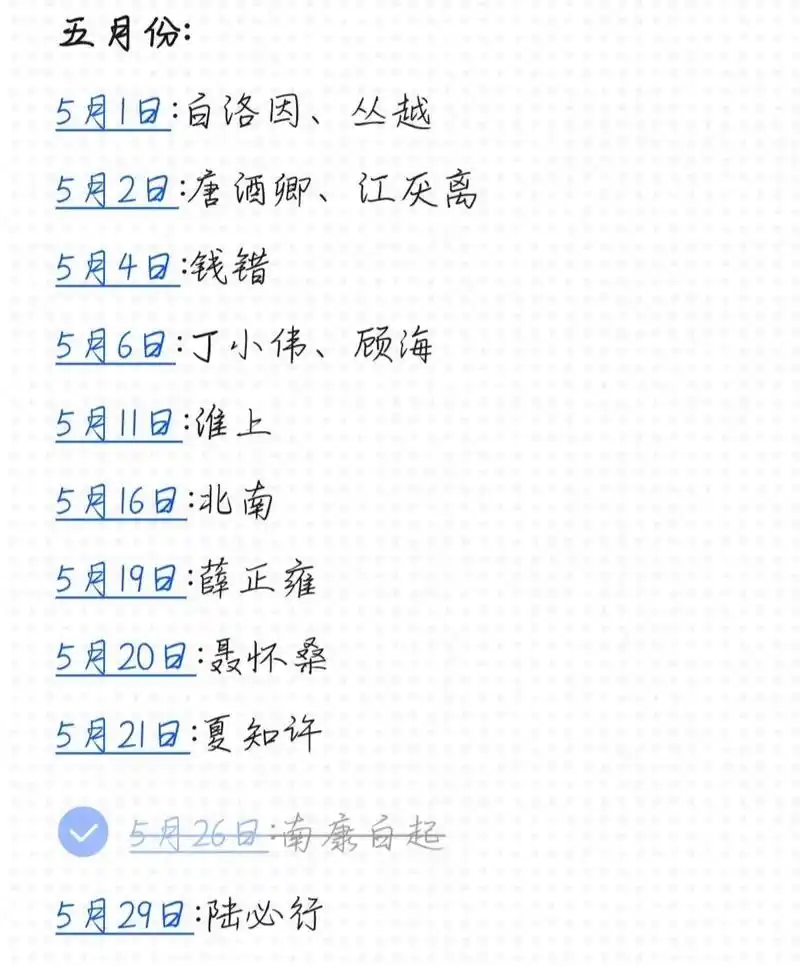 原耽人物生日表①  部分原耽小说人物和作者的生日,可能不全,欢迎补充