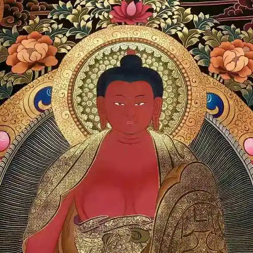 019kumarlama阿弥陀佛未装裱唐卡