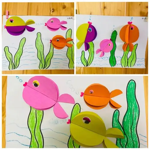 今日分享美术作品——《海底世界之胖头鱼》