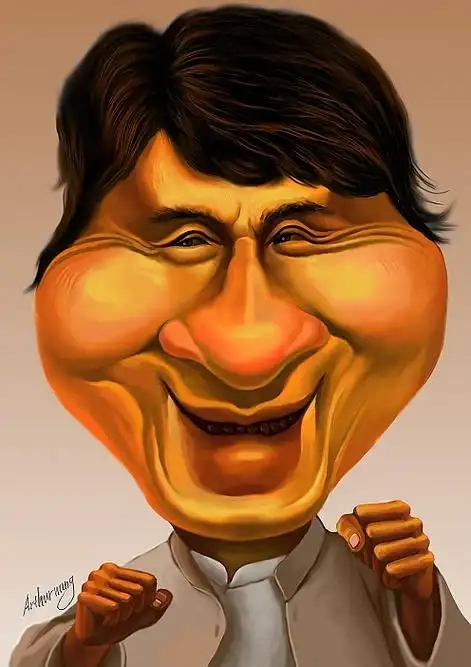 原创插画,成龙漫画像
