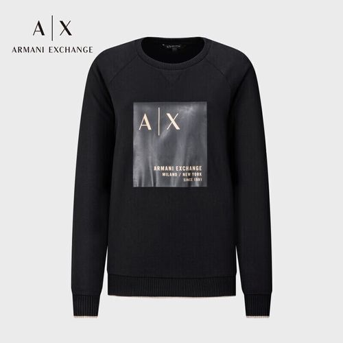 阿玛尼armani exchange女装ax女士logo卫衣礼物