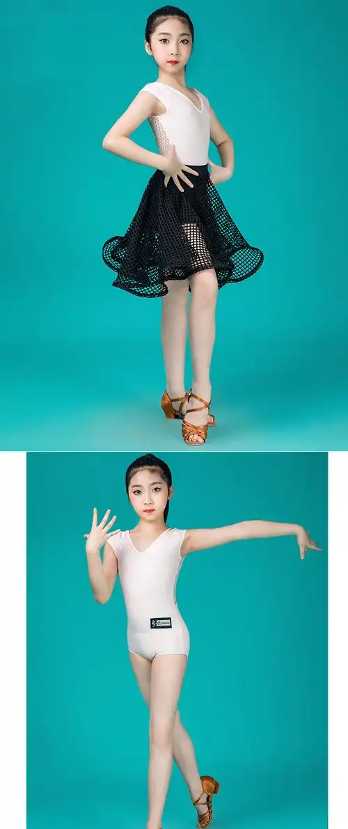 5cgo 569205512353 新款夏季皇朝拉丁舞服装拉丁舞练功服女儿童小女孩