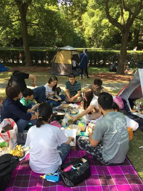 10.4日大家庭森林公园野餐留影
