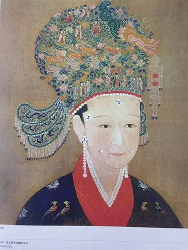 素材 唐朝 服饰 花纹 古代 书籍照片