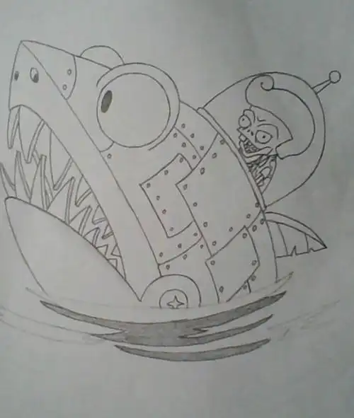 植物大战僵尸里面的普通僵尸简笔画