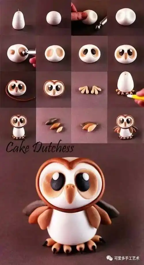 24款超萌粘土软陶小动物做法,在家跟孩子一起做吧!(附教程)