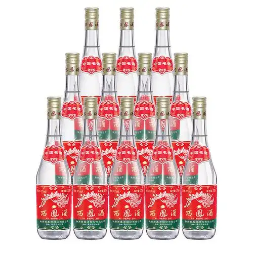 西凤酒 凤香型白酒 陕西粮食口粮酒 七两半西凤375 中国名酒版 45度