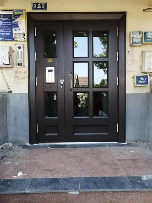 供应楼道单元门 楼宇对讲门 小区楼宇门 厂家生产安装