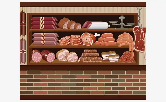 展架卡通货架矢量图下载