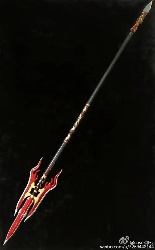 剑侠情缘网络版三 天策武器 炎枪重黎