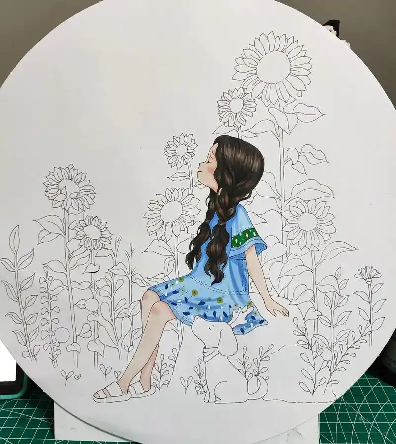 喜欢这些温暖又治愈的小画. #临摹 #马克笔手绘  - 抖音