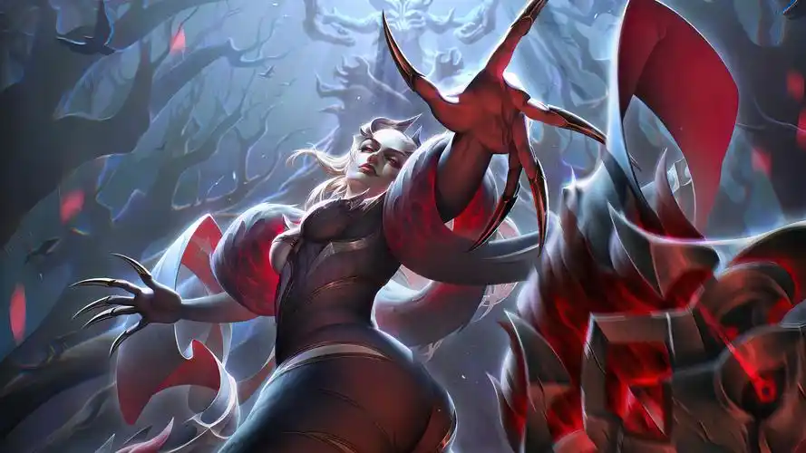 lol英雄联盟 痛苦之拥 伊芙琳 evelynn 魔女 4k壁纸