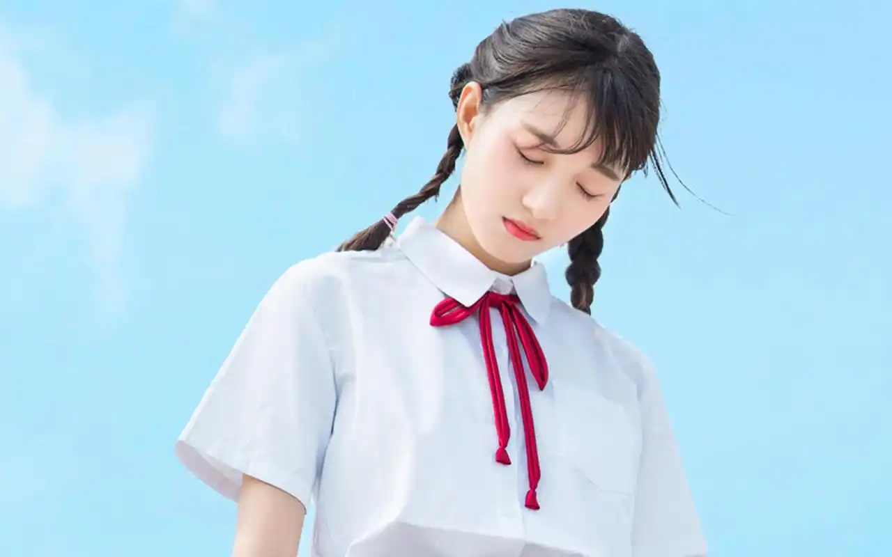 双马尾清纯女孩小清新校园写真,大陆-美女图片