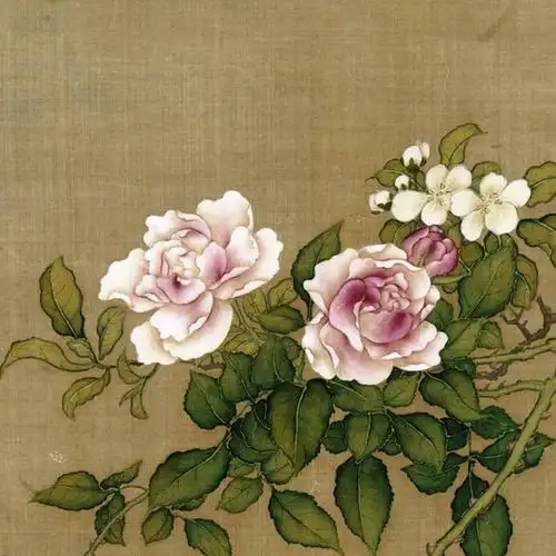 清沈铨花鸟图35x82仿古画复制花鸟画名人字画书房卧室玄关挂画心