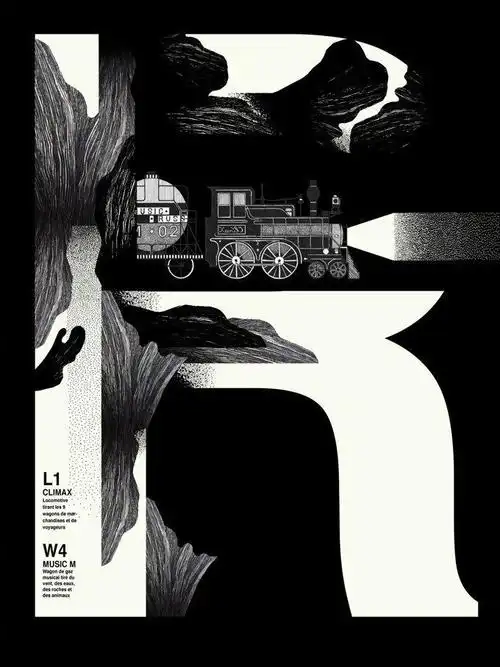 字母与图形创意海报设计欣赏!by-法国 wendy studio