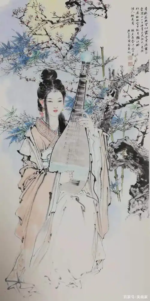 王茂飞一组国画人物作品欣赏