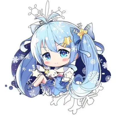 动漫少女可爱头像 初音未来(2017雪)