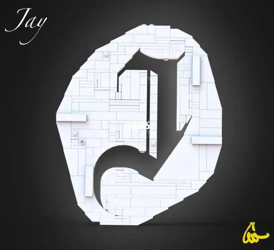 周杰伦2004演唱会巨大的乐高logo