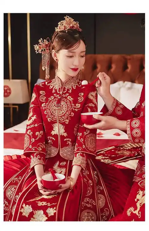 俞兆林秀禾服2022年新款新娘龙凤褂结婚礼服中式嫁衣敬酒服春季显瘦