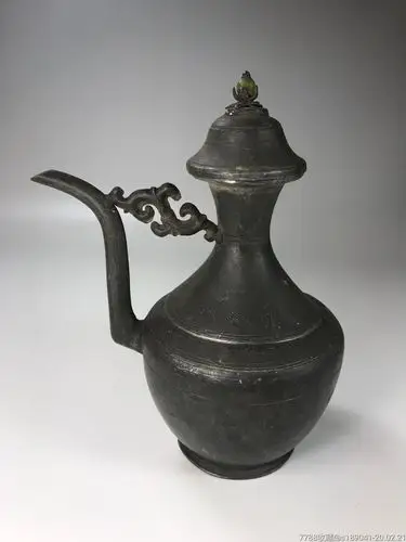 清末民初老锡酒壶