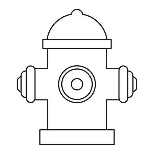 红色,消防栓,消防,线条,矢量,插画_高清图片_全景视觉