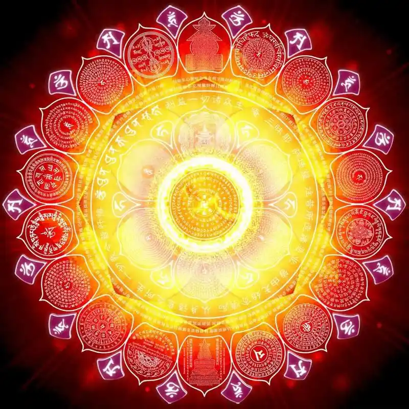 咒轮集合一念赞叹人天果报作为头像福德日夜增长