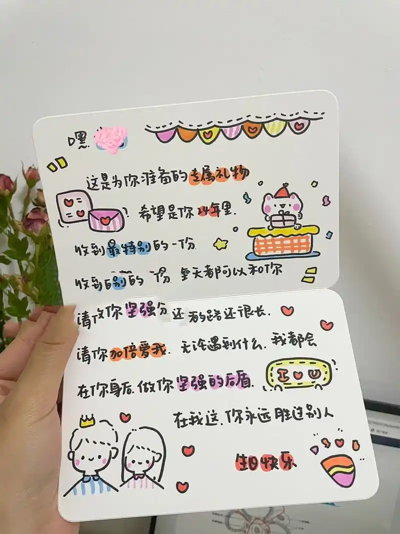 送男朋友 送女朋友的生日礼物 一周年纪念日礼物 表白文案  生日祝福