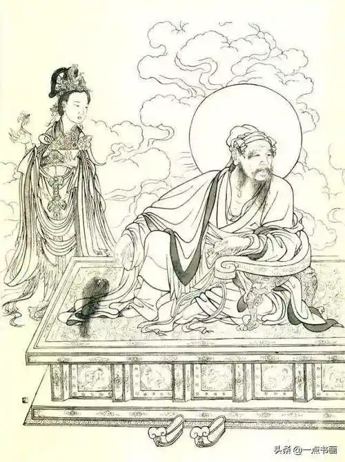 国画白描人物百世经典线描