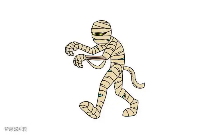 简笔画作品完成图木乃伊简笔画图片教程今天的简笔画为大家带来了一