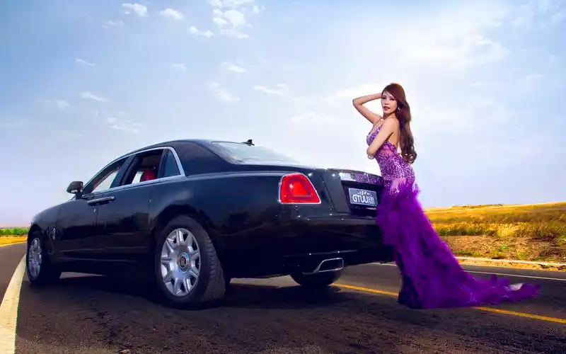 劳斯莱斯,汽车,性感美女,车模,汽车奢华劳斯莱斯 壁纸图片