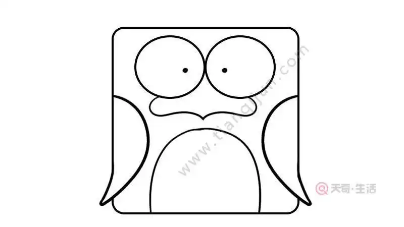 正方形对称图形简笔画