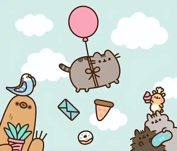 2024年开年第一波治愈,来自一只q弹软糯的喵星人_pusheen_cat_猫咪