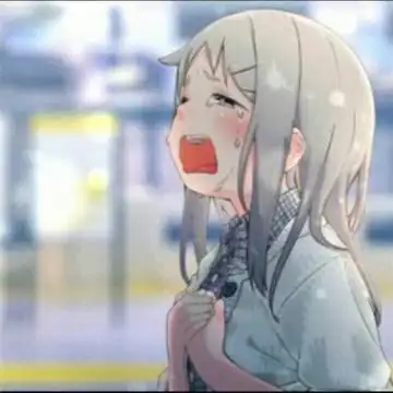 伤感动漫头像女生哭泣绝望心碎二次元qq头像