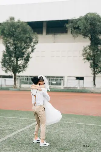 成都婚纱照,青春的悸动,校园风婚纱照