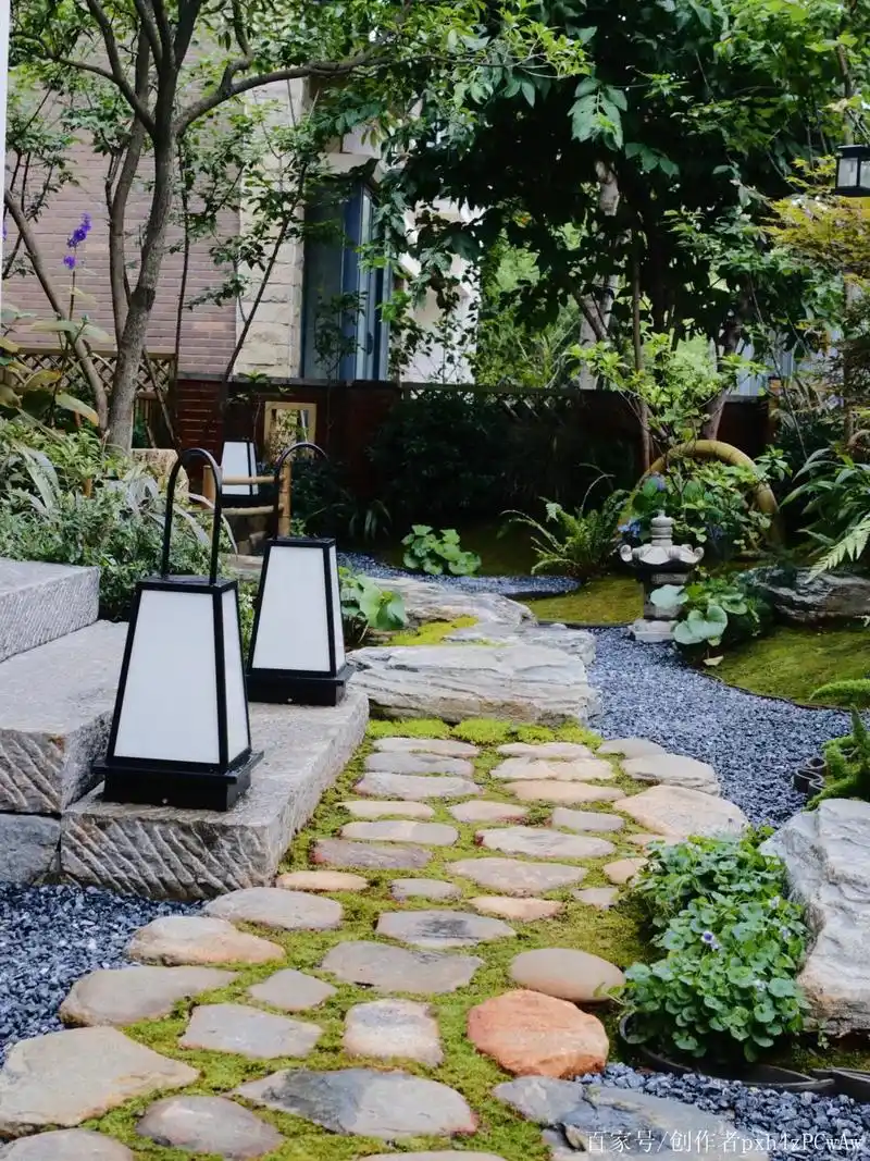禅意庭院,别墅庭院设计