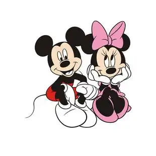 汽车贴纸米奇米妮情侣可爱划痕贴侧门遮挡保险杠卡通米老鼠装 饰贴