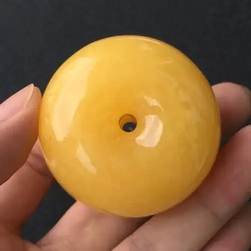 天然蜜蜡平安扣吊坠