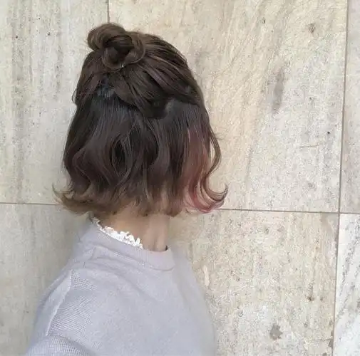 短发也可以这样扎24款半扎发型