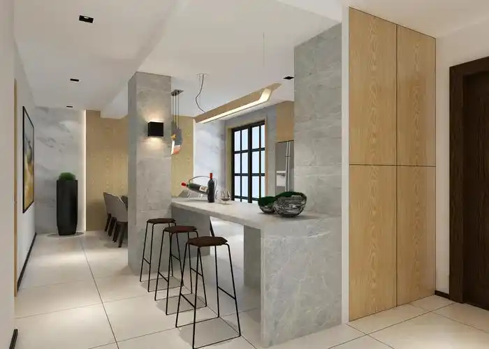 简约别墅装修餐厅吧台设计图