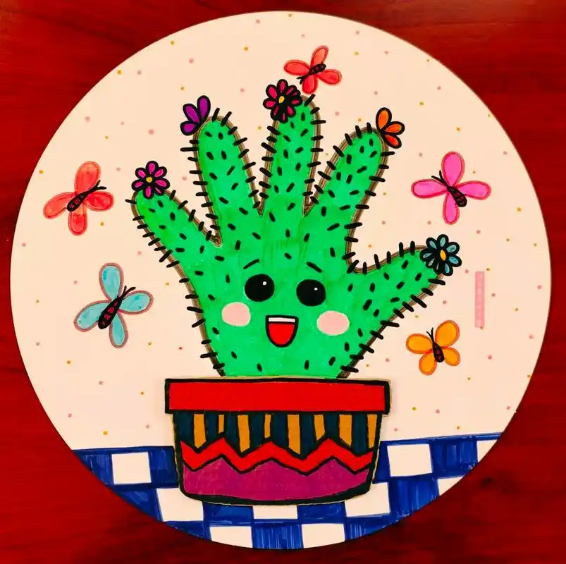 有趣的手掌画 - 抖音