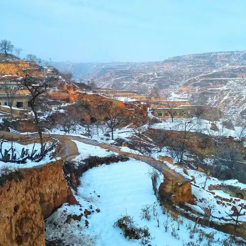 黄土高原雪景
