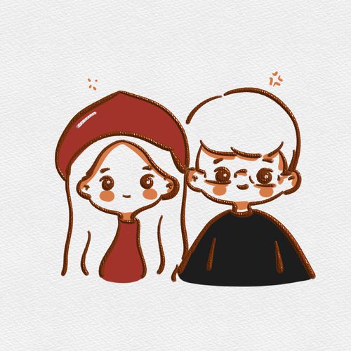 当天出图 手绘q版日系油画头像定制卡通真人照片动漫可爱呆萌形象