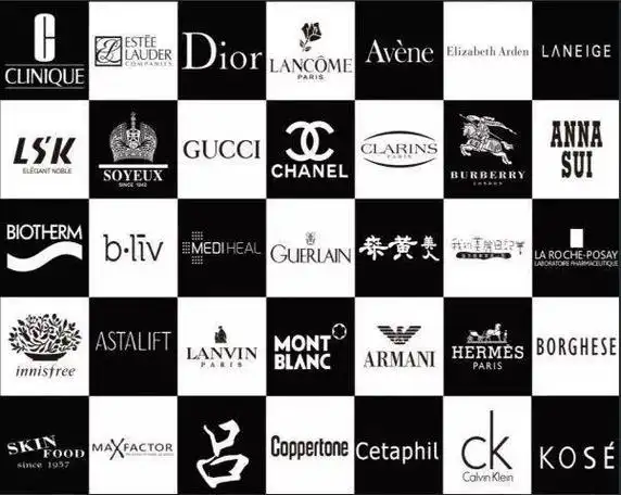 奢侈品牌美妆店有哪些名字(奢侈美妆品牌logo大全)