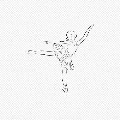 动作简笔画舞蹈动作简笔画跳舞的小人简笔画元素素材下载-正版素材